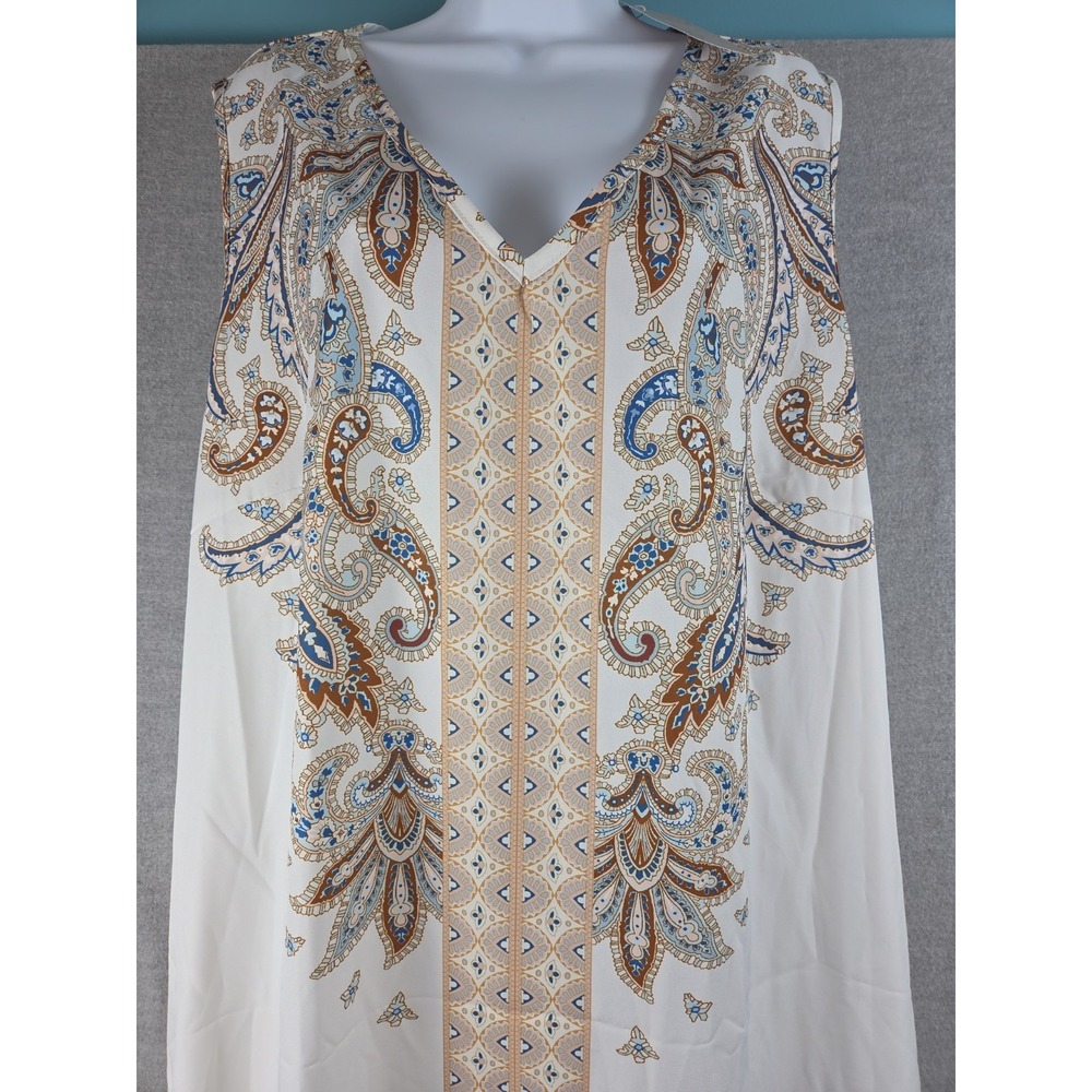 EMERY ROSE Dress Gown 4XL Long Sheath Grecian Roman Flowy Sleeveless Comfort NEW